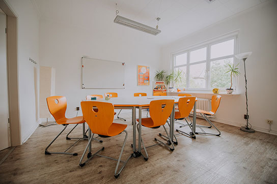 Raum für Gruppenunterrichte im Lernwerk Reinickendorf